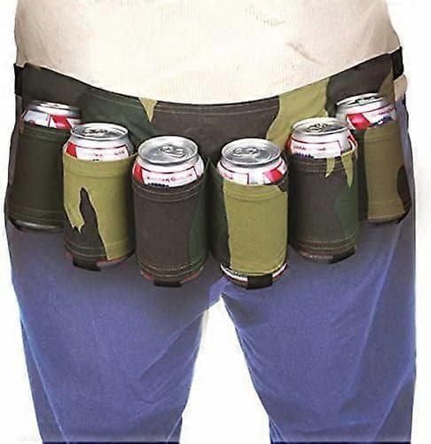 Udendørs Six-Pack Ølbælte Flaske Taljetaske Bærbar Dåseholder Camping Sammenkomst