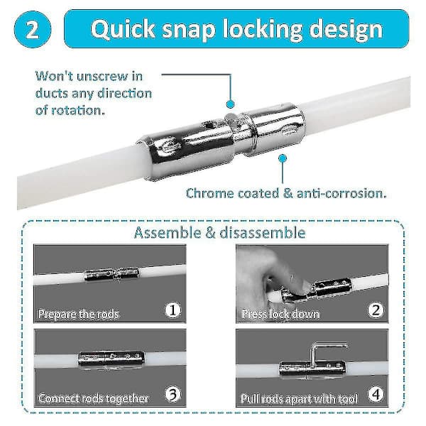 New Product, Professional Chimney Sweeping Kit 3.6m - Adjustable Nylon Chimney Brush 100mm - Channels 9 Sweeping Rods - Chimney Sweeping