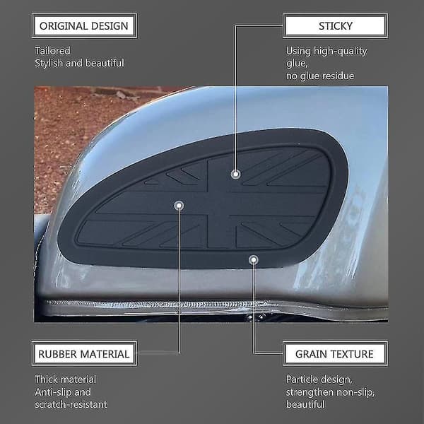 New Models Motorcycle Rubber Tank Traction Pad Side Gas Knee Grip Protector For- Interceptor 650