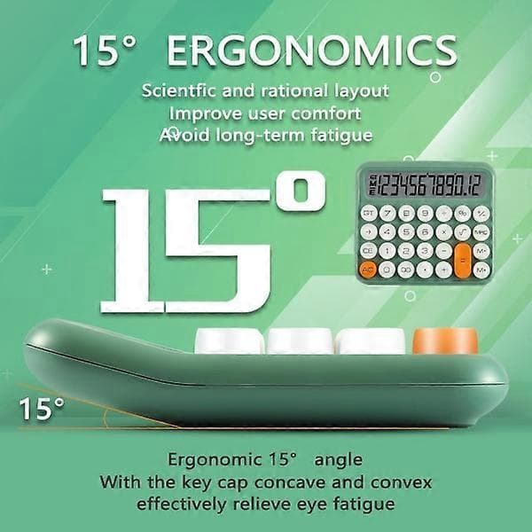 Standard Calculator 12 Digits, Large Desktop Display and Buttons, Calculator with Large LCD Screen for Office, School, Home and Business