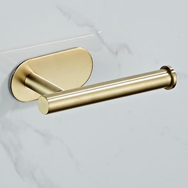 Vægmonteret toiletpapirholder, guld