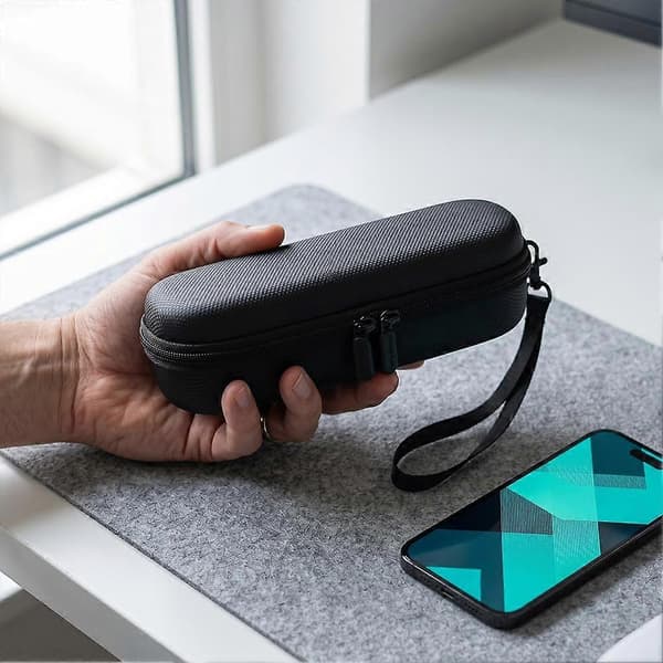 For DJI Osmo Pocket 4 Portable Bag PU Lycra Water-Resistant Storage gray nylon gray nylon