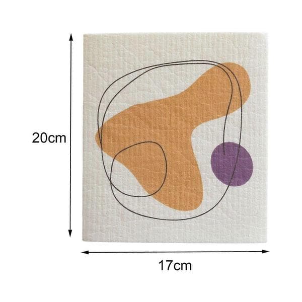 4 stk. non-woven rengøringsklude, vaskbare genanvendelige håndklæder til stil A Sty;le A