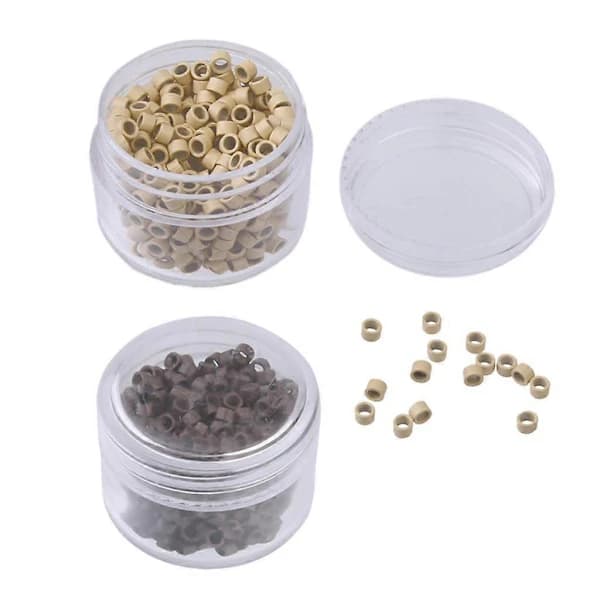 [PL】1000 stk. silikoneforede Nano Loops til justering af Nano Hair Extension Tool