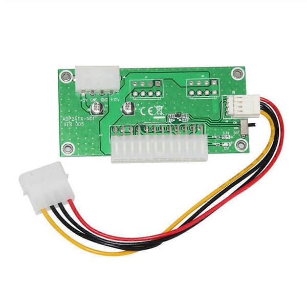 Dobbelt PSU Riser-kort 24PIN til 4PIN Strømforsyningskortadapter ADD2PSU Kabelomformer for BTC Miner Mining