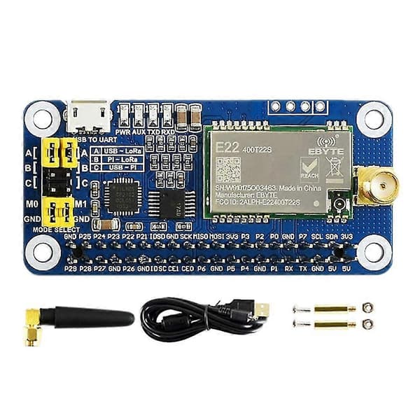 Sx1268 Lora Hat For Serial Card 433m Frequency Band Communication Module Support Data Transmission db