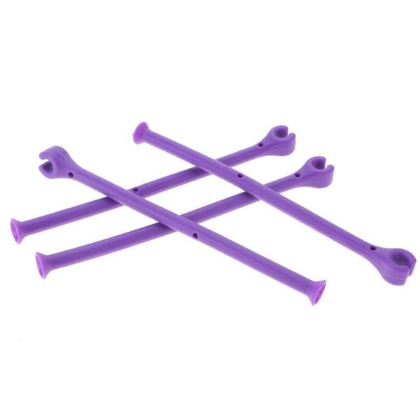 Glasshållare Diskmaskinssäker Set om 4 Lila - Silikon Vinglas