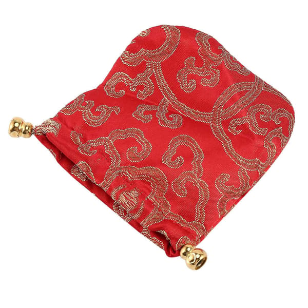 24 pcs Silk Brocade Jewelry Pouch, Drawstring Coin Purse, Gift Bag Value Set