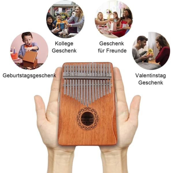 Professional Kalimba Thumb Piano 17 Keys Thumb Piano, Gift Box