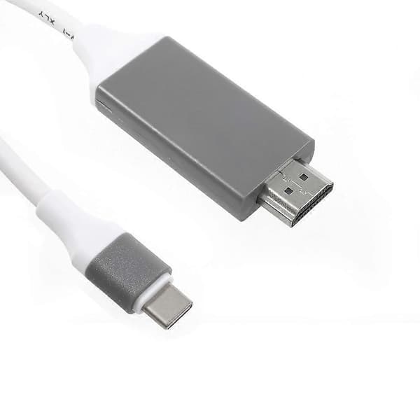 USB Type-C til HDMI 2M Kabel til Samsung Galaxy S8 G950 - Hvid