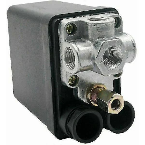 Trykafbryder g1/4, 240 V vertikal trefaset firehuls trykafbryder kontrolventil til luftkompressor, trykafbryder kompressor trykregulering...