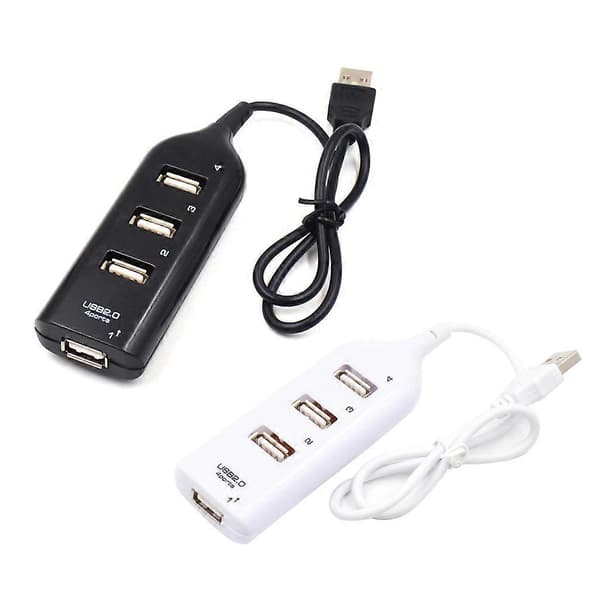 4-ports USB 2.0 høyhastighetshub, Multi USB-portforlenger for Windows PC