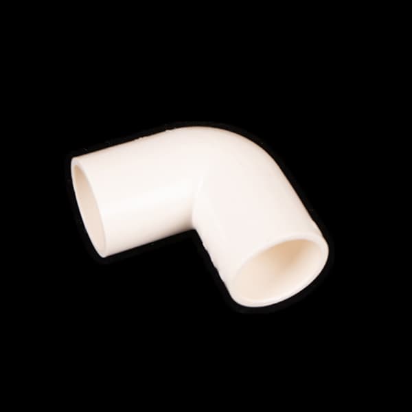 100 stycken 16mm vita PVC-rörböjar Vattenrörskopplingar