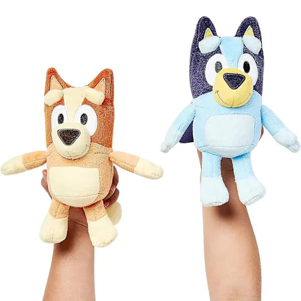Bluey og Bingo Plysdukker Sæt, Bløde Tøjdyr til Børneværelsesindretning, 28 cm