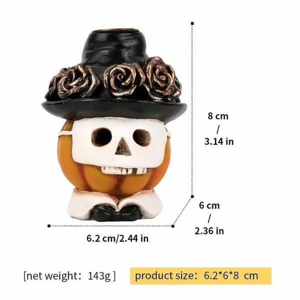 2025 Halloween Pumpkin Head Halloween Resin Ornament Popback Ornament