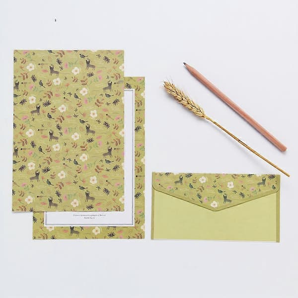 10 Set A5 Envelopes and Letter Paper with Floral Pattern, Beautiful Stationery Set (Mixed Pattern 30 Pcs Envelopes and 60 Pcs Paper)