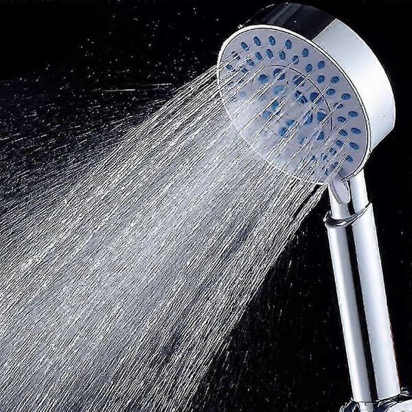 5-Speed Water Regulation Handheld Shower Head for Bathroom with Rain Effect Q