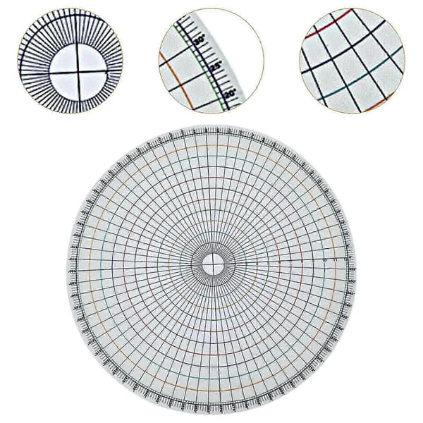 Ceramic Circle Dividing Tool for Underglaze Painting & Trimming - Precision Measuring Board for Pottery Modeling