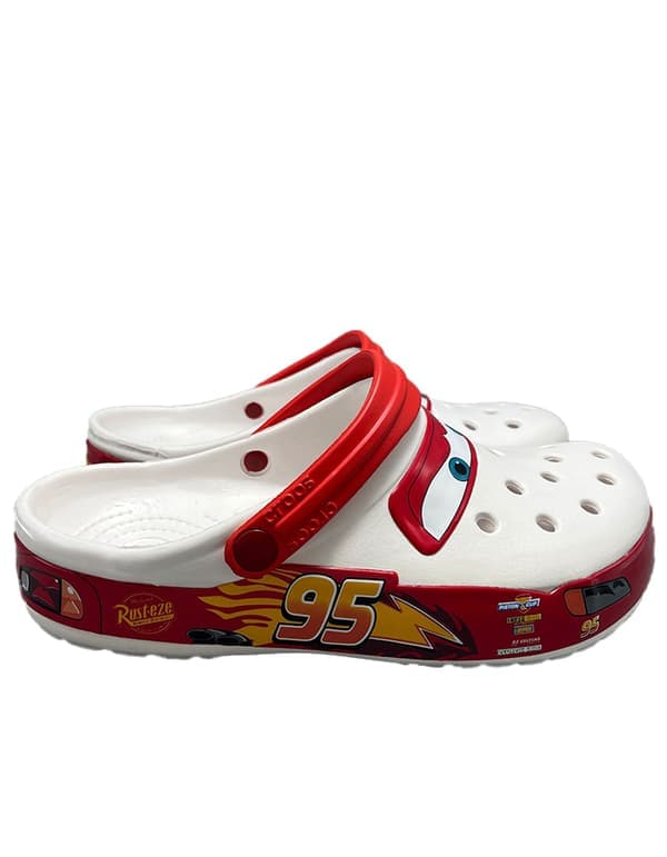 Unisex voksen Pixar Biler McQueen Træsko hvid hvid 35