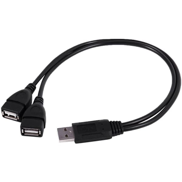 USB 2.1A uros 2 USB kaksoisvirtakaapelisovittimeen