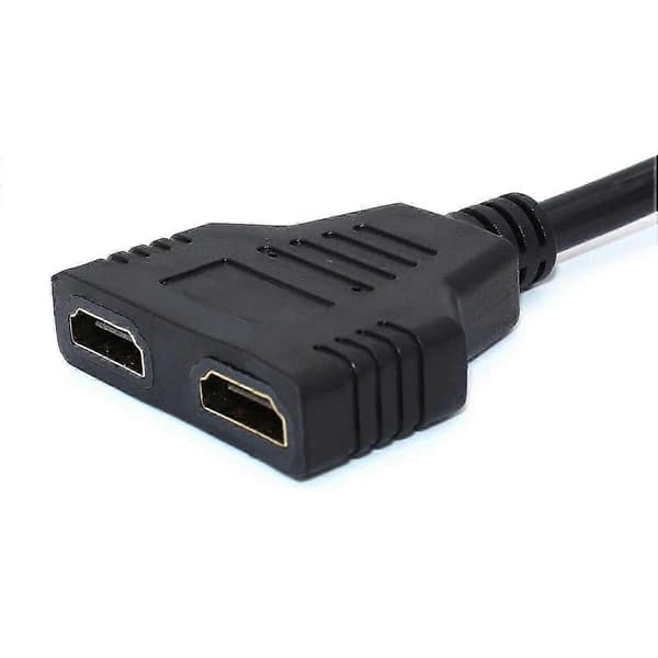 HDMI-splitteradapterkabel HDMI-splitter 1 inn 2 ut HDMI-hann