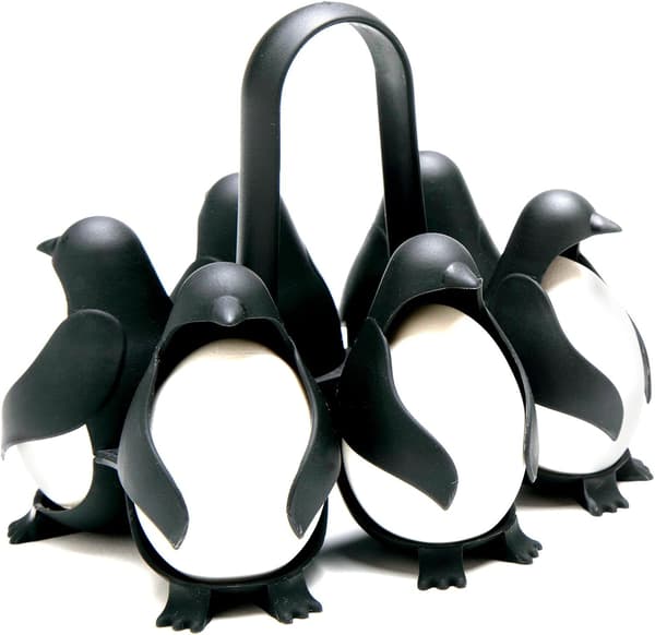 Egguins - Æggeholder - Æggebæger - Sjovt Æggebæger - Sort Æggebæger -