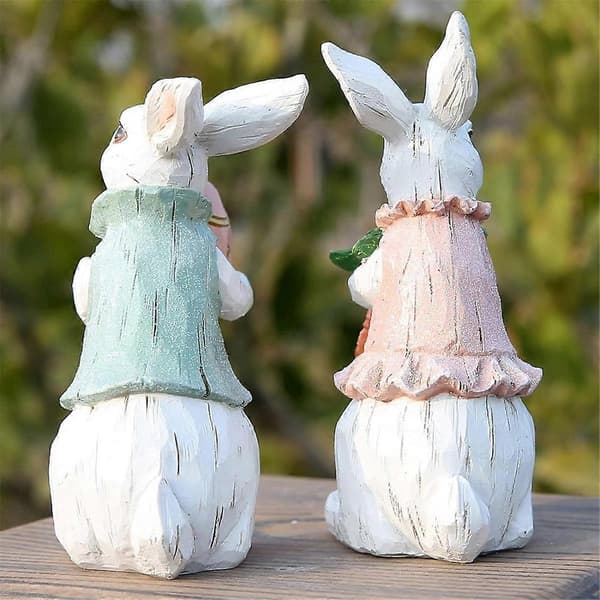 Easter Bunny Decoration Spring Indoor Office Home Decor Hare Figurines Office Decor A