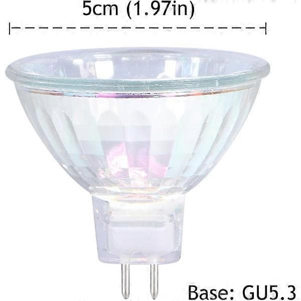 MR16 Halogen Bulbs 50W 12V GU5.3 Spotlights for Ceiling Lighting Dimmable, 36 Degree Angle, 3000K Warm White, 2-Pin Base, 6-Pack