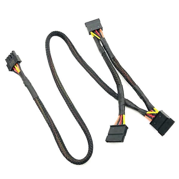 5Pin til 3 SATA Strømkabel 5Pin Han til 3 SATA 15Pin Hun Splitter Adapter [db]