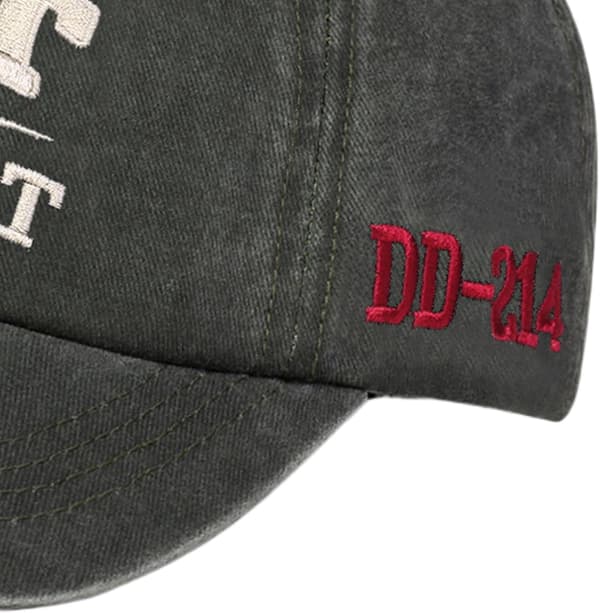 Baseballcaps for kvinner, pustende brodert bomullscaps, armygrønn Armeegrün