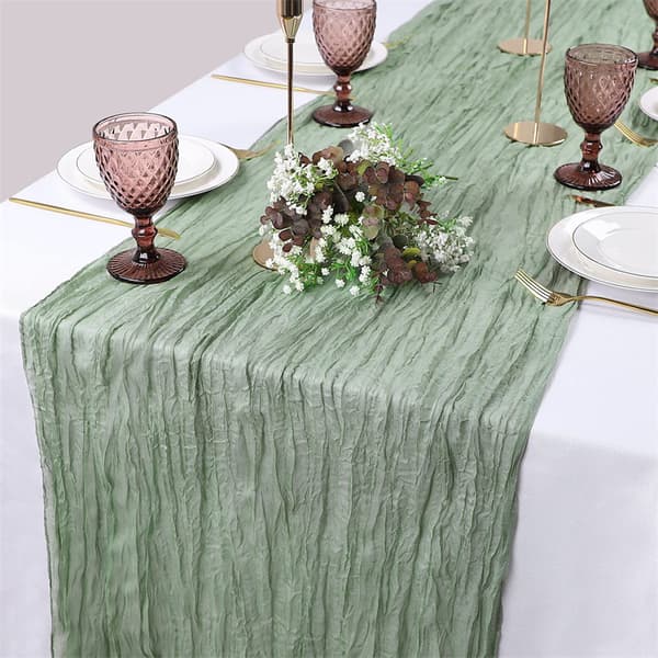 Boheme bordløber til rustikt bryllup marineblå 90x180