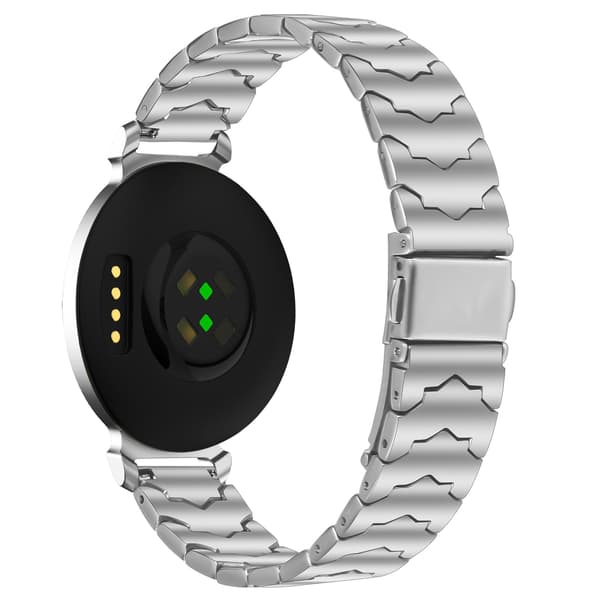Garmin Lily 2 Kompatibelt Urrem i Rustfrit Stål med Flagermusdesign 12mm - Premium Erstatningsrem Sølv Sølv Silver