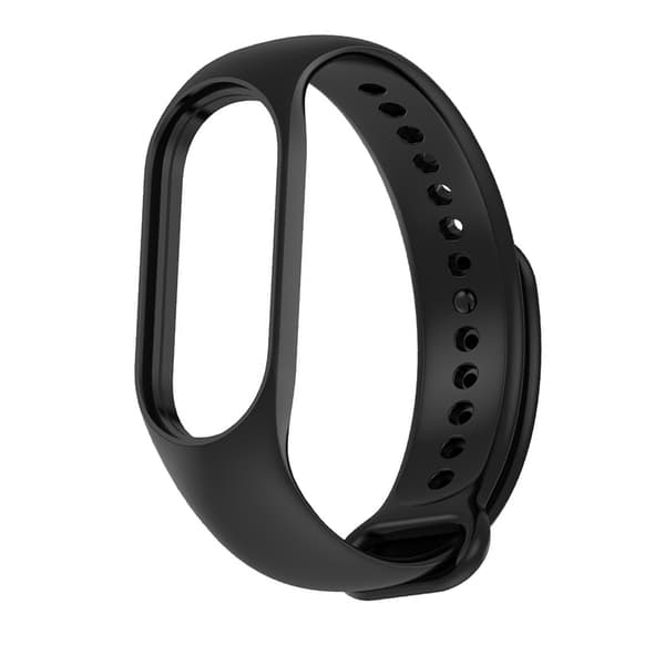 Urrem til smartwatch, universal, vandtæt, TPU, tilbehør til Xiaomi 7 6 5, sort