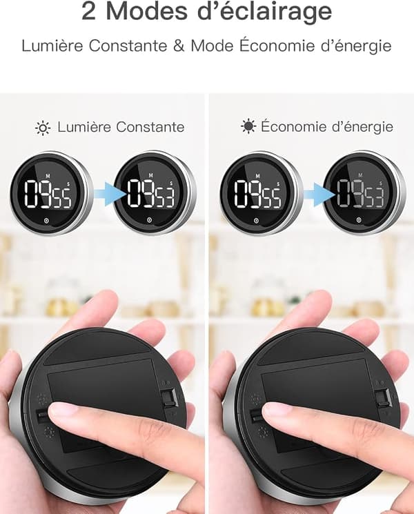 Kitchen Timer Digital Timer with Stopwatch Function and Counter DXGHC