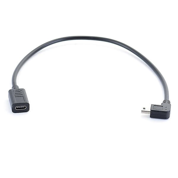 USB-C til Mini USB-kabel Hurtig dataoverførsel Opladningskonverter til musikafspiller GPS-kamera db