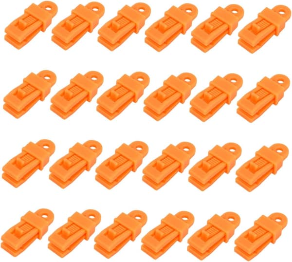 Multifunksjonell vindtau-spenne i nylon for campingklemmer teltklemme montering markiser solseil sommerferie vindbestandig -