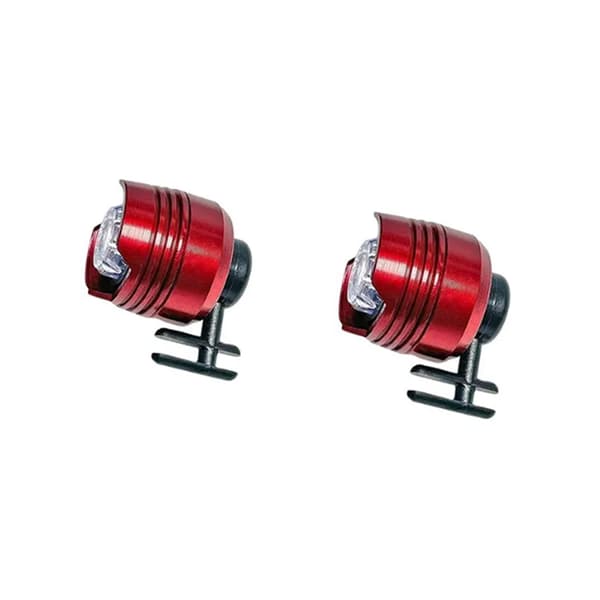 Hodelykt for 2 stk, Lamper Lommelykter Tilbehør, Sjarmtilbehør for Barn Gutter Voksne Menn Kvinner Sko, Clip on Clog Hodelykt Lommelykter(B)