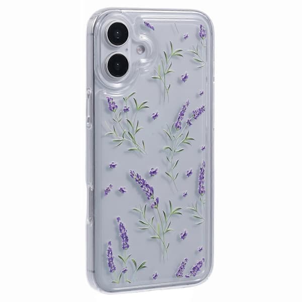 Skal för iPhone 16 TPU Blommönster Luftkudde Design Skyddande Skal