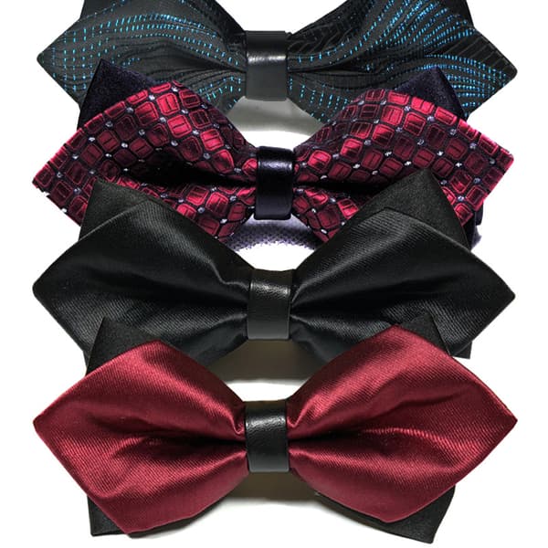 10 herreslips spisse lærslips polyester slips (tilfeldig)