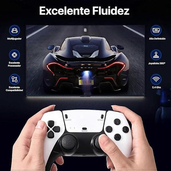 M15 PRO Retro Video Game Console 2 Wireless Controllers 64GB 20000 Games 3D HD TV PS1 Emulators HDMI 4K Arcade Games