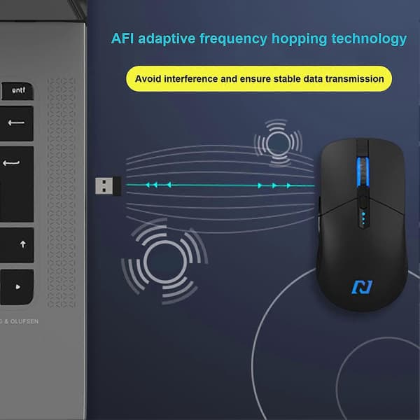 G12 Wireless Mouse LED 2.4G Silent Buttons Rechargeable Computer Optical Engine Gaming Mice for PC