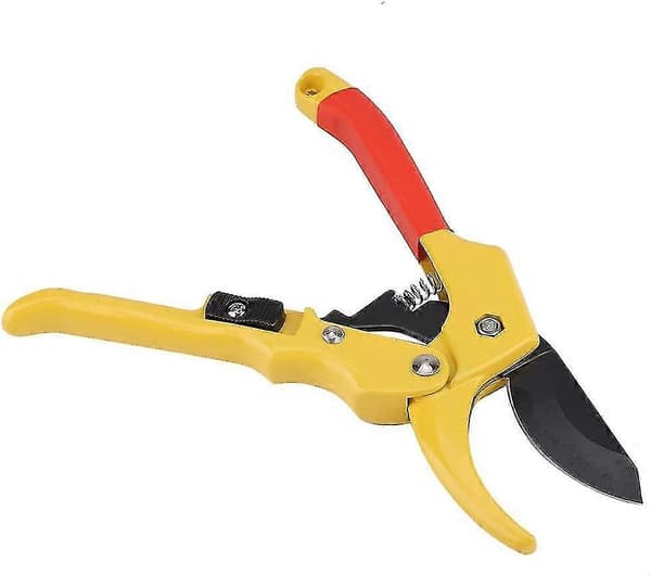 Garden Shears Labor-saving Scissors Fruit Scissors Bonsai Grafting Garden Pruning Tools (yellow)