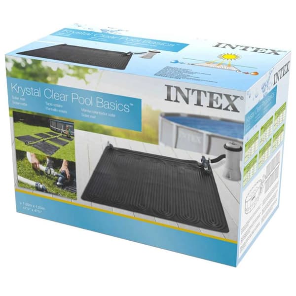 Intex Solvarme måtte PVC 1,2 x m sort 28685 Sort Svart