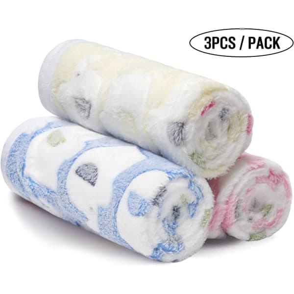 1-pak 3 Hundetæpper Lavet til Hunde Katte Hvalpe 3-pak (Elefant, Medium 30 * 20  \")