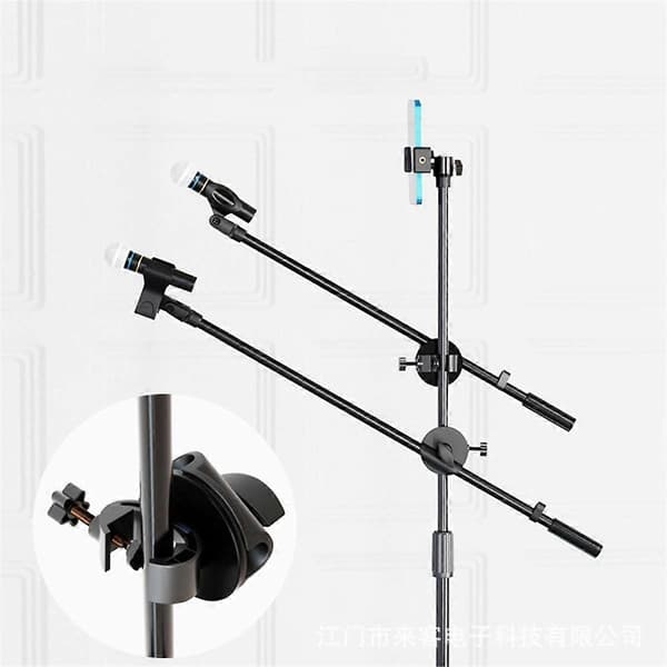 Live Broadcast Bracket Crossbar Microphone Extension Rod Extra Camera Clamp Mount Accessories A