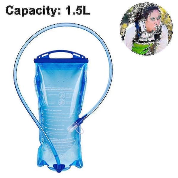 Vattenreservoar för vätskeblåsa för vandring, campingryggsäck, 1,5 l