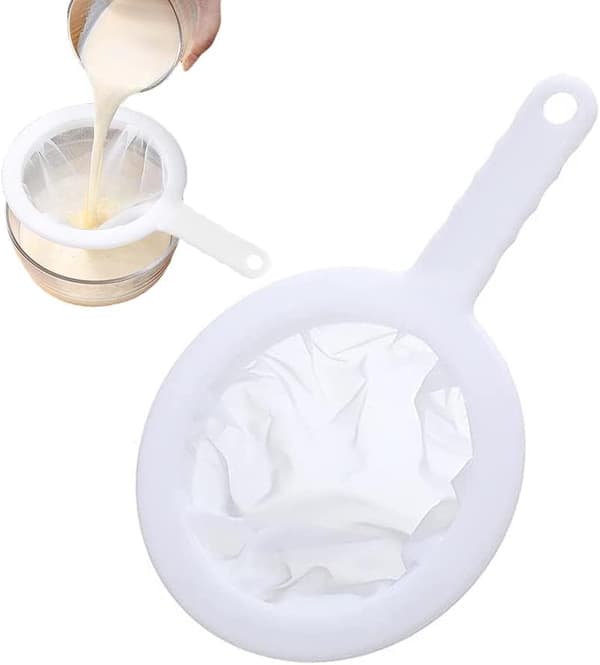 Nylon Ultrafin Masksil, Køksil Matsil til Sojamælk, Te, Juice, Kaffe, 200 Mesh Filter