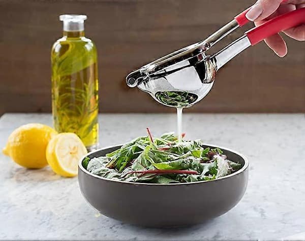 Højest vurderede citronpresser i premiumkvalitet i rustfrit stål med silikonehåndtag