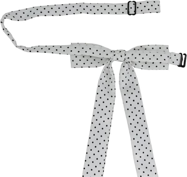 TD5 dameflue med knute og sommerfugl, justerbar str. one size, hvit -