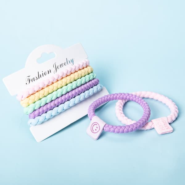2-piece spring and summer cute label headband braid hair rope